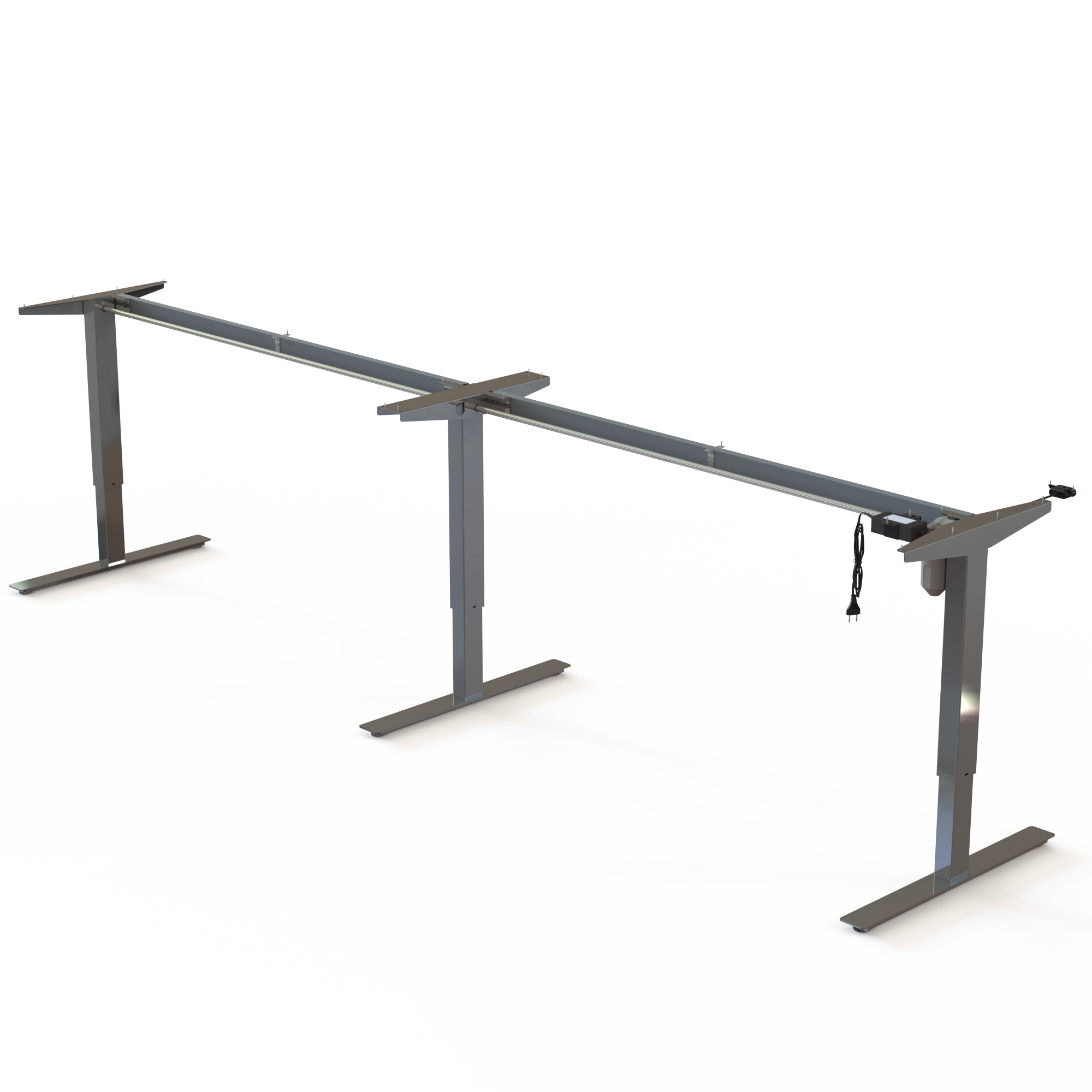 Electric Desk Frame | Width 342 cm | Chrome