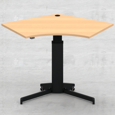 Electric Adjustable Desk | 138x92 cm | Beech with black frame