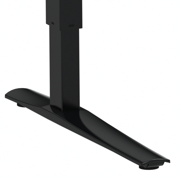 Electric Adjustable Desk | 100x80 cm | White with black frame