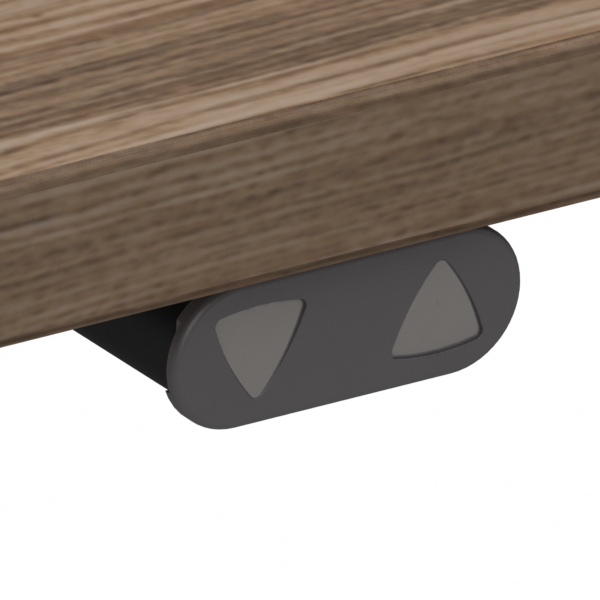 Electric Adjustable Desk | 138x92 cm | Walnut with silver frame