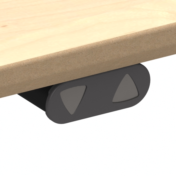 Electric Adjustable Desk | 180x100 cm | Maple with silver frame