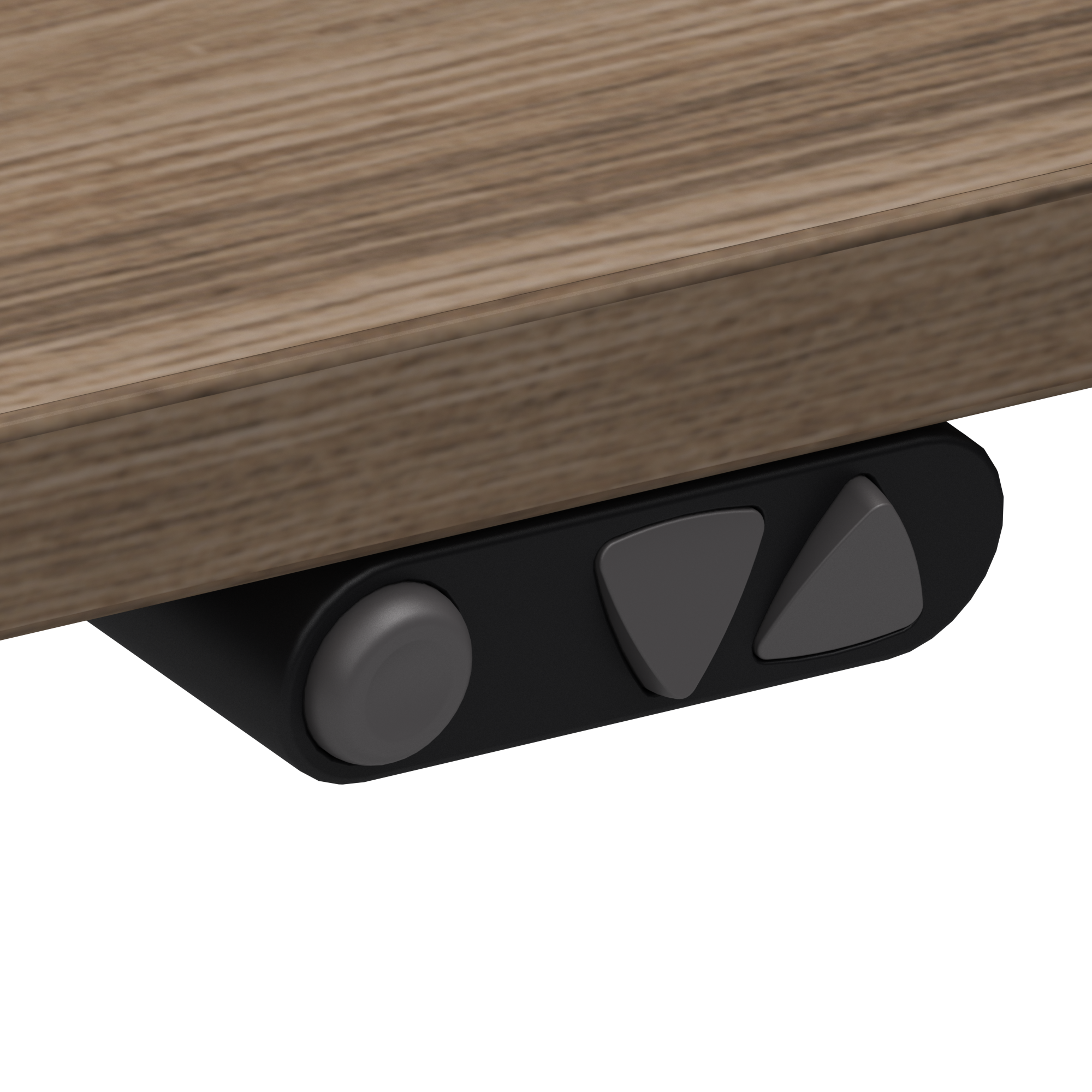 Electric Adjustable Desk | 160x160 cm | Walnut with silver frame
