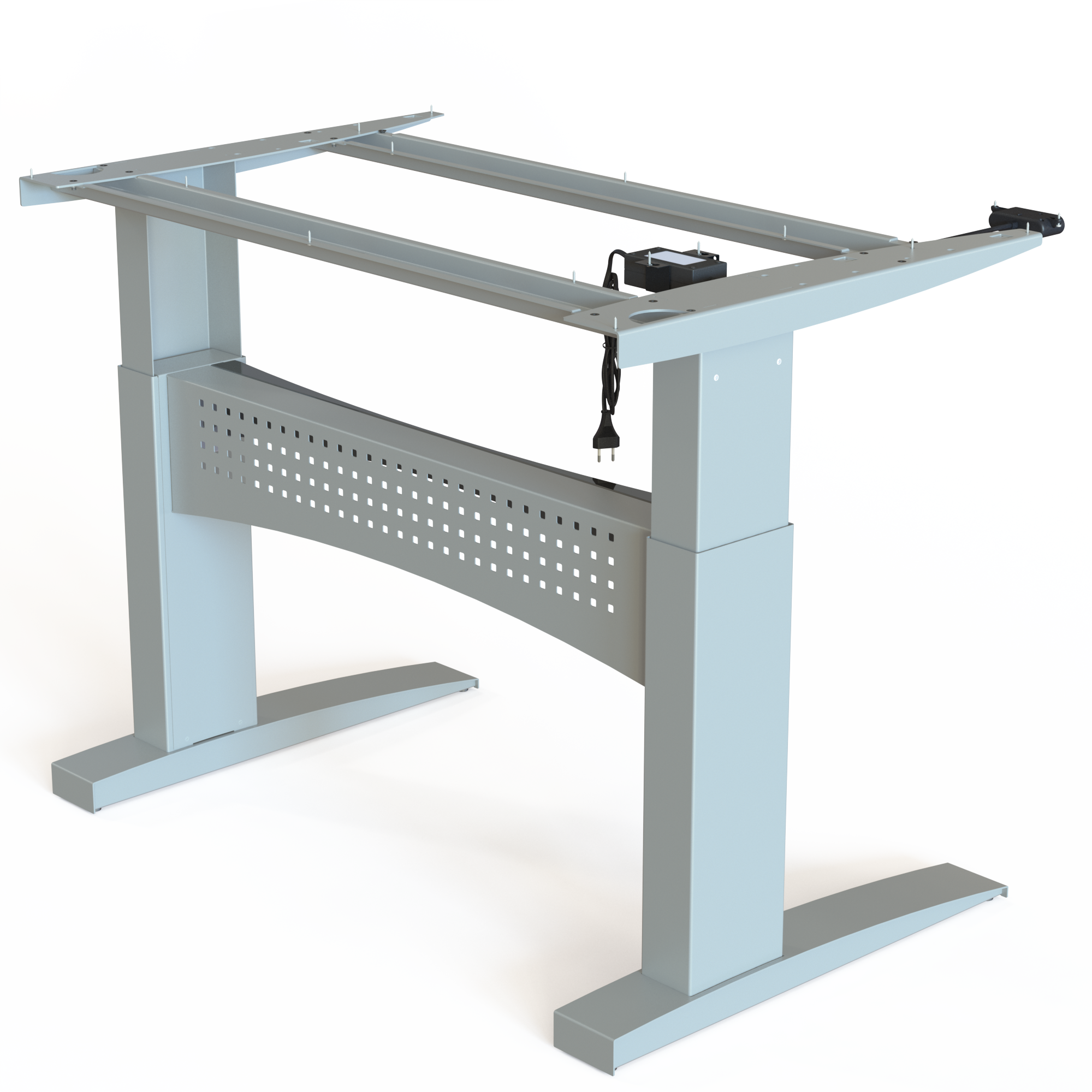 Electric Desk Frame | Width 116 cm | Silver