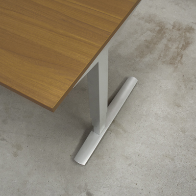 Electric Adjustable Desk | 120x80 cm | Walnut with silver frame